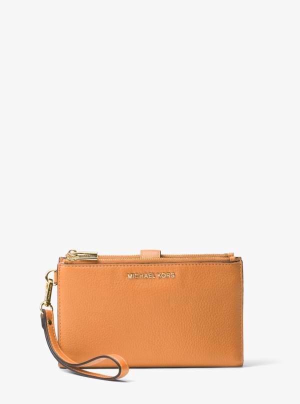 Damske Penazenky Michael Kors Adele Leather Smartphone Hnede Žlté - Doplnky Michael Kors Slevy | EYHGO-6985